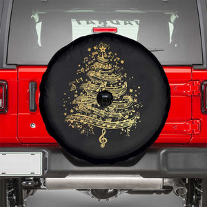 Music Christmas Tree Spare Tire Cover Musician Music Lover Gift TS10 Black Print Your Wear