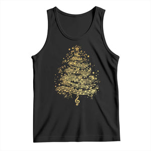 Music Christmas Tree Tank Top Musician Music Lover Gift TS10 Black Print Your Wear