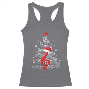 Christmas Tree Music Racerback Tank Top Musician Music Lover Gift TS10 Charcoal Print Your Wear