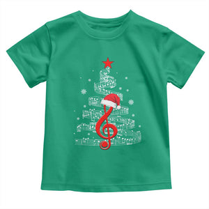 Christmas Tree Music Toddler T Shirt Musician Music Lover Gift TS10 Irish Green Print Your Wear