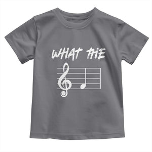 Funny What The F Musical Note Toddler T Shirt Funny Musician Gift TS10 Charcoal Print Your Wear