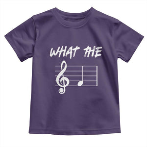 Funny What The F Musical Note Toddler T Shirt Funny Musician Gift TS10 Purple Print Your Wear
