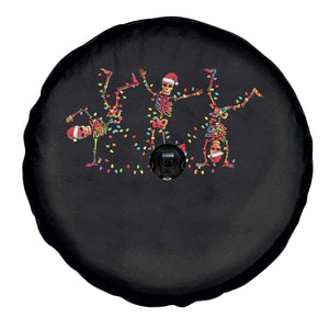 Subtle FDT Christmas Skeleton Spare Tire Cover Hidden Message Funny Political Satire Dancing Skeletons TS10 Print Your Wear