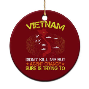 Agent Orange Dioxin Ceramic Ornament Vietnam Veteran Vet Gifts TS10 1pc Red Print Your Wear