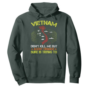 Agent Orange Dioxin Hoodie Vietnam Veteran Vet Gifts TS10 Dark Forest Green Print Your Wear