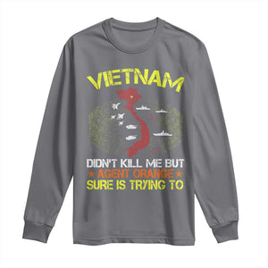 Agent Orange Dioxin Long Sleeve Shirt Vietnam Veteran Vet Gifts TS10 Charcoal Print Your Wear