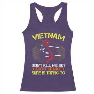 Agent Orange Dioxin Racerback Tank Top Vietnam Veteran Vet Gifts TS10 Purple Print Your Wear