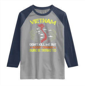 Agent Orange Dioxin Raglan Shirt Vietnam Veteran Vet Gifts TS10 Sport Gray Navy Print Your Wear