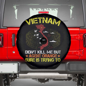 Agent Orange Dioxin Spare Tire Cover Vietnam Veteran Vet Gifts TS10 Black Print Your Wear