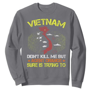 Agent Orange Dioxin Sweatshirt Vietnam Veteran Vet Gifts TS10 Charcoal Print Your Wear