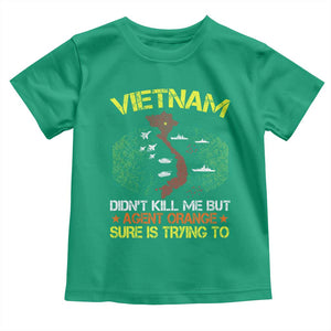 Agent Orange Dioxin Toddler T Shirt Vietnam Veteran Vet Gifts TS10 Irish Green Print Your Wear