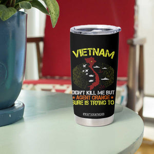 Agent Orange Dioxin Tumbler Cup Vietnam Veteran Vet Gifts TS10 Print Your Wear