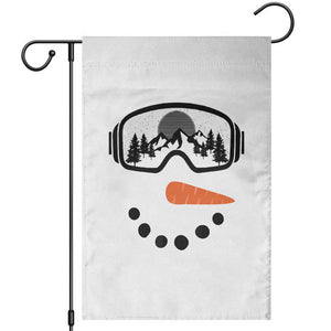 Ski Snowboard Snowman Face Garden Flag Goggles Skiing Snow Ski Lover Skier TS10 White Print Your Wear