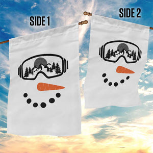 Ski Snowboard Snowman Face Garden Flag Goggles Skiing Snow Ski Lover Skier TS10 Print Your Wear