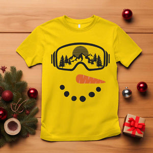 Ski Snowboard Snowman Face T Shirt Goggles Skiing Snow Ski Lover Skier TS10 Daisy Print Your Wear