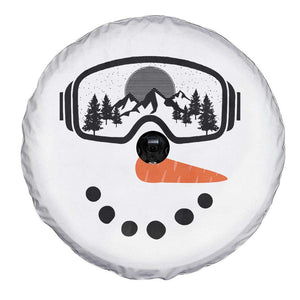 Ski Snowboard Snowman Face Spare Tire Cover Goggles Skiing Snow Ski Lover Skier TS10 Print Your Wear