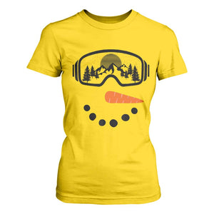 Ski Snowboard Snowman Face T Shirt For Women Goggles Skiing Snow Ski Lover Skier TS10 Daisy Print Your Wear