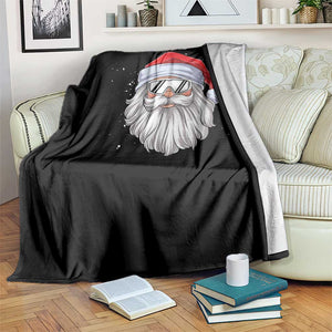 Skiing Santa Face Christmas Throw Blanket Retro Ski Goggles Winter Sports Skiing Gift Snowboard TS10 Print Your Wear