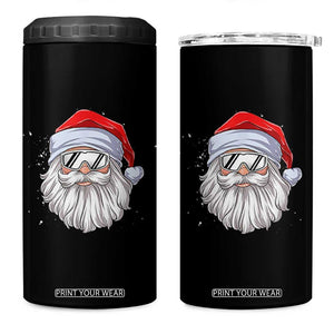 Skiing Santa Face Christmas 4 in 1 Can Cooler Tumbler Retro Ski Goggles Winter Sports Skiing Gift Snowboard TS10 One Size: 16 oz Black Print Your Wear