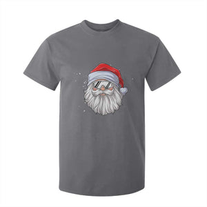 Skiing Santa Face Christmas T Shirt For Kid Retro Ski Goggles Winter Sports Skiing Gift Snowboard TS10 Charcoal Print Your Wear