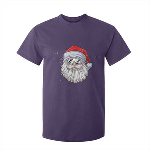 Skiing Santa Face Christmas T Shirt For Kid Retro Ski Goggles Winter Sports Skiing Gift Snowboard TS10 Purple Print Your Wear