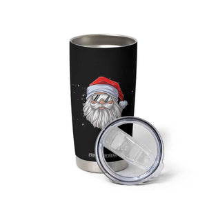 Skiing Santa Face Christmas Tumbler Cup Retro Ski Goggles Winter Sports Skiing Gift Snowboard TS10 Print Your Wear
