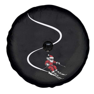 Skiing Santa Christmas Spare Tire Cover Retro Funny Ski Trip Freeride Freeski Winter Sports Skiers TS10 Print Your Wear