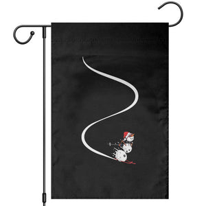 Skiing Snowman Garden Flag Funny Ski Freeride Freeski Winter Sports Skiers TS10 Black Print Your Wear