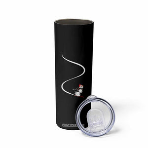 Skiing Snowman Skinny Tumbler Funny Ski Freeride Freeski Winter Sports Skiers TS10 Print Your Wear
