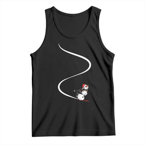 Skiing Snowman Tank Top Funny Ski Freeride Freeski Winter Sports Skiers TS10 Black Print Your Wear