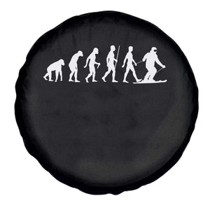 Ski Evolution Spare Tire Cover Funny Skiing Lover Skiers TS10 Print Your Wear