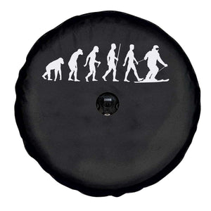 Ski Evolution Spare Tire Cover Funny Skiing Lover Skiers TS10 Print Your Wear