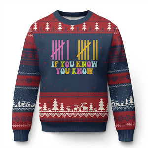 Funny Six Seven 6 7 Teen Slang Ugly Christmas Sweater If You Know You Know Viral Meme TS10 Navy Red Print Your Wear