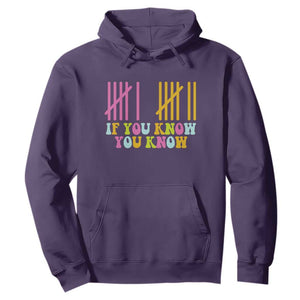 Funny Six Seven 6 7 Teen Slang Hoodie If You Know You Know Viral Meme TS10 Purple Print Your Wear