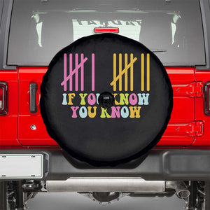 Funny Six Seven 6 7 Teen Slang Spare Tire Cover If You Know You Know Viral Meme TS10 Black Print Your Wear