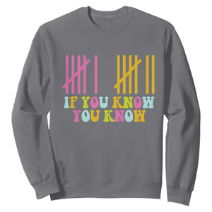 Funny Six Seven 6 7 Teen Slang Sweatshirt If You Know You Know Viral Meme TS10 Charcoal Print Your Wear