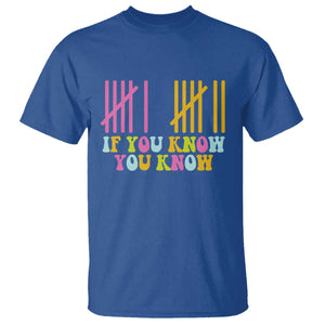 Funny Six Seven 6 7 Teen Slang T Shirt If You Know You Know Viral Meme TS10 Royal Blue Print Your Wear