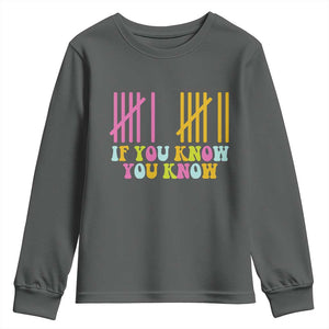 Funny Six Seven 6 7 Teen Slang Youth Sweatshirt If You Know You Know Viral Meme TS10 Dark Heather Print Your Wear