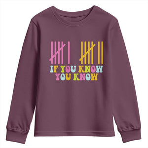 Funny Six Seven 6 7 Teen Slang Youth Sweatshirt If You Know You Know Viral Meme TS10 Maroon Print Your Wear