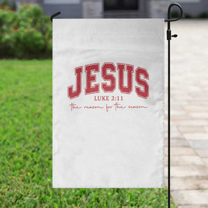 Jesus is the Reason Christmas Garden Flag Christian Varsity TS10 Print Your Wear