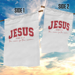 Jesus is the Reason Christmas Garden Flag Christian Varsity TS10 Print Your Wear