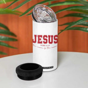 Jesus is the Reason Christmas 4 in 1 Can Cooler Tumbler Christian Varsity TS10 Print Your Wear