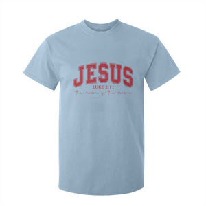 Jesus is the Reason Christmas T Shirt For Kid Christian Varsity TS10 Light Blue Print Your Wear