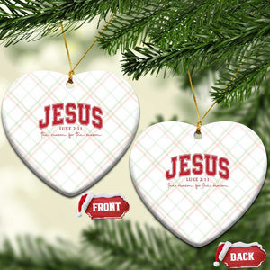 Jesus is the Reason Christmas Ceramic Ornament Christian Varsity TS10 Print Your Wear