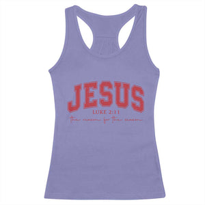 Jesus is the Reason Christmas Racerback Tank Top Christian Varsity TS10 Violet Print Your Wear