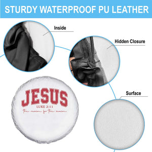 Jesus is the Reason Christmas Spare Tire Cover Christian Varsity TS10 Print Your Wear