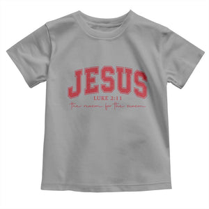 Jesus is the Reason Christmas Toddler T Shirt Christian Varsity TS10 Sport Gray Print Your Wear