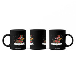 Christmas Dachshund Coffee Mug Funny Weiner Santa Hat Xmas Dog Puppy Lover TS10 Print Your Wear