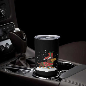 Christmas Dachshund Tumbler Cup Funny Weiner Santa Hat Xmas Dog Puppy Lover TS10 Print Your Wear