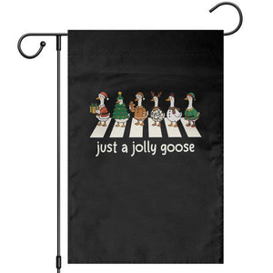 Just A Jolly Goose Garden Flag Funny Christmas Duck Meme TS10 Black Print Your Wear